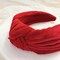 Wrapables Wide Knotted Velvet Headbands, Top Knot Velvet Headbands for Women and Girls, Red